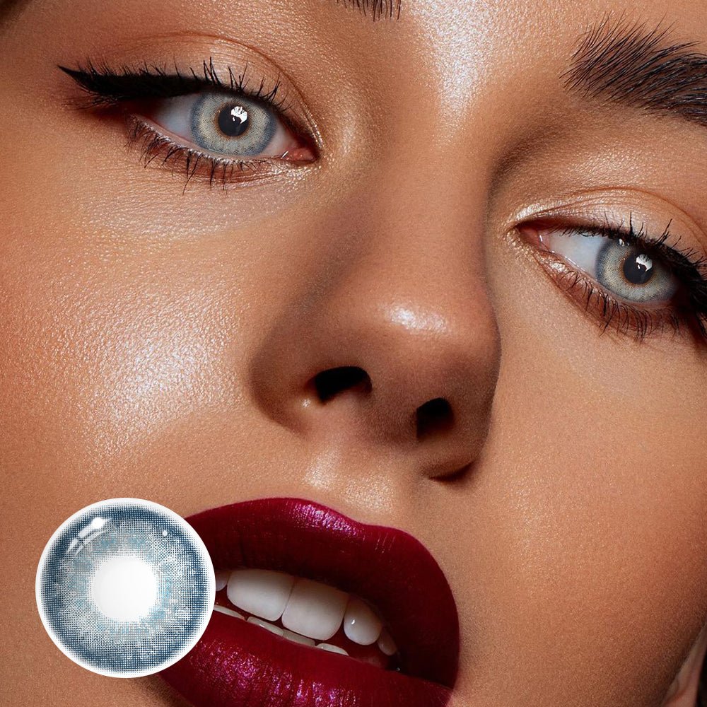 Ruri Blue Prescription Coloured Contact Lenses Secondary image