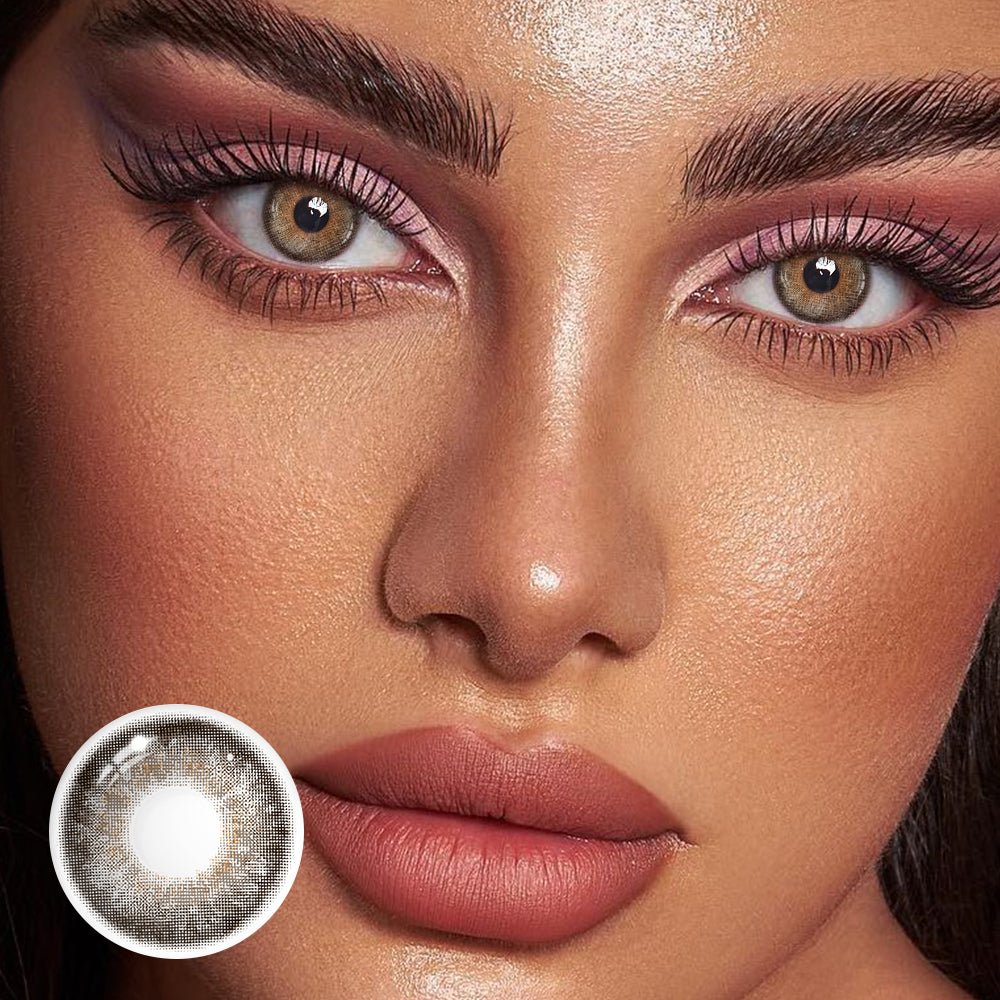 Ruri Brown Prescription Coloured Contact Lenses Secondary image
