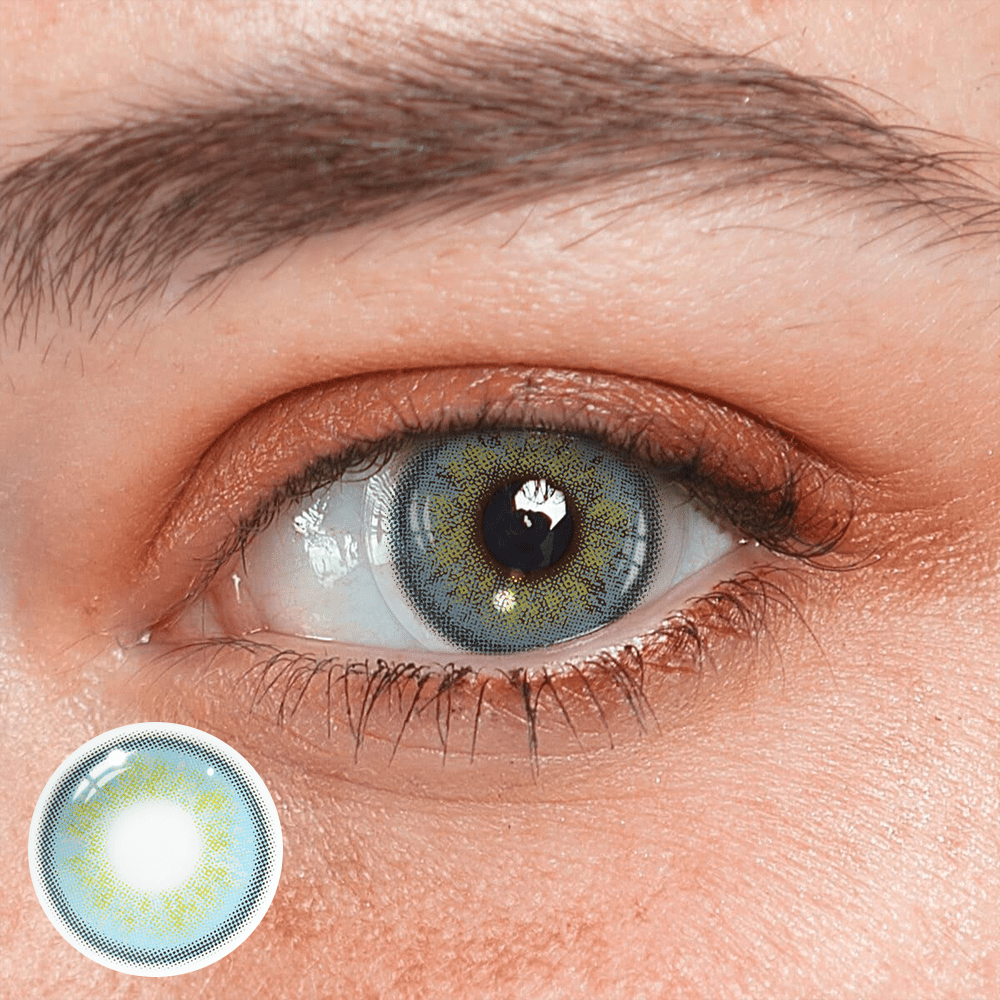 Russia Blue Prescription Coloured Contact Lenses - BEAUEYE (UK) Main image