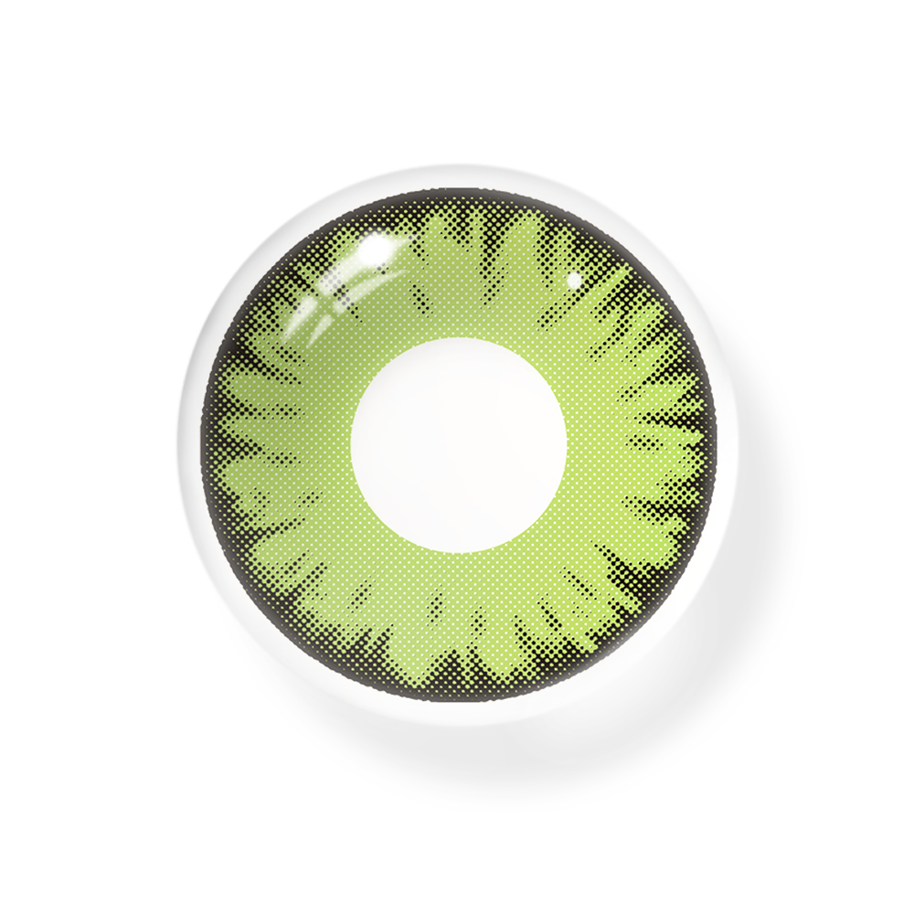 Cosplay Lucifer's Eye Light Green Coloured Contact Lenses Secondary image