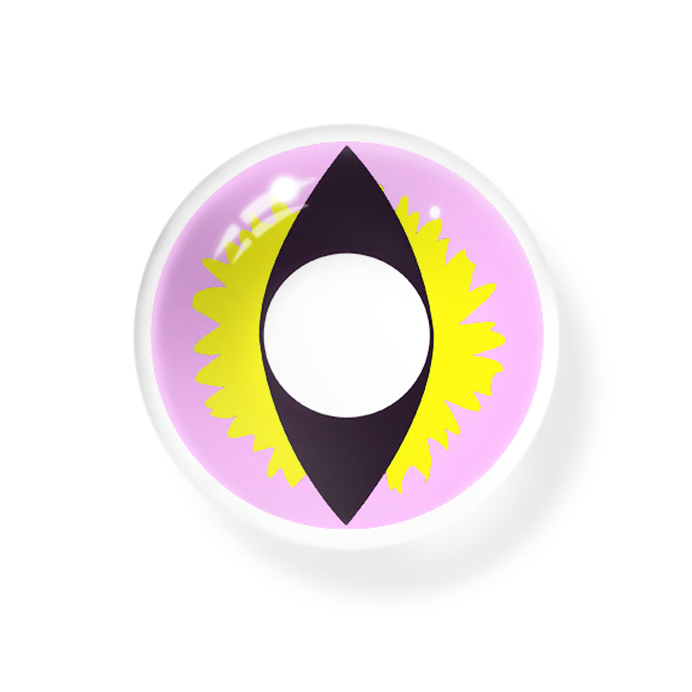 Cosplay Wild Cat Eye Purple Coloured Contact Lenses Secondary image
