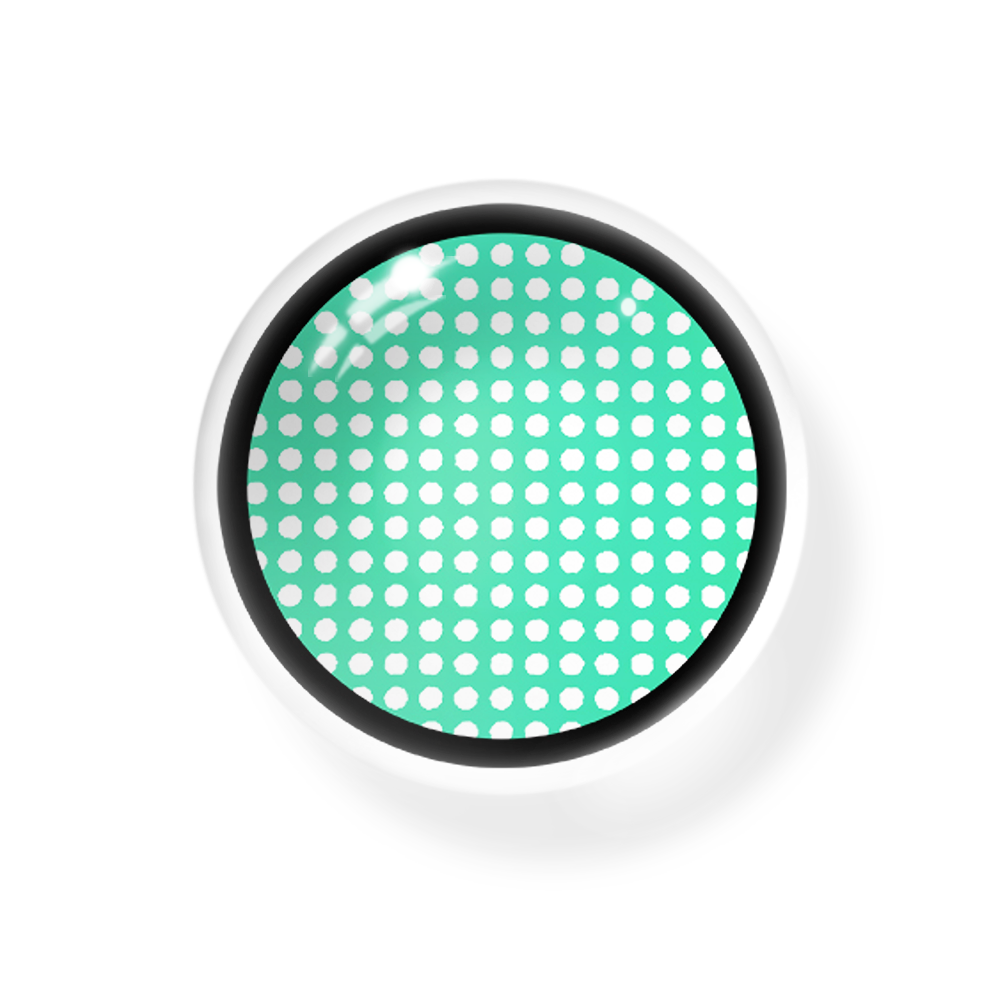 Cosplay Mesh Green Coloured Contact Lenses Secondary image