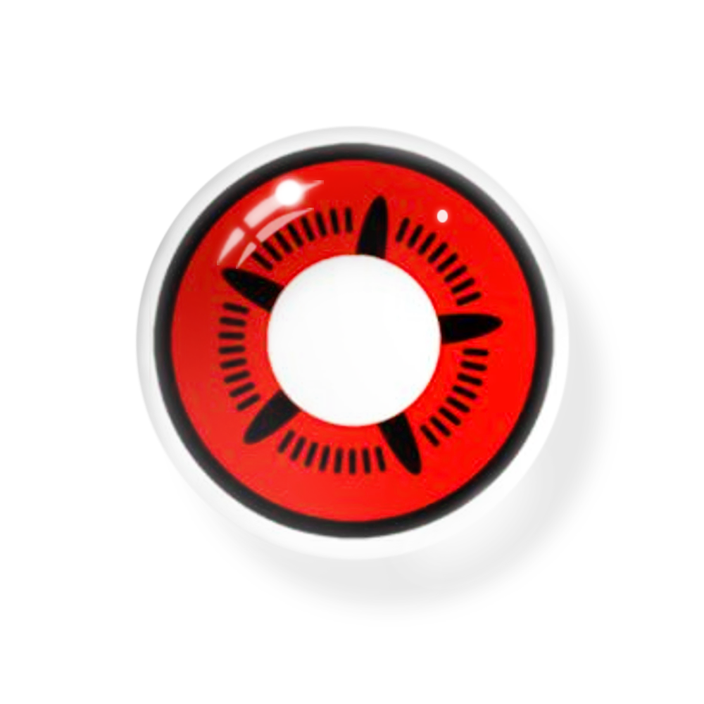 Cosplay NARUTO Obito Red Coloured Contact Lenses Secondary image