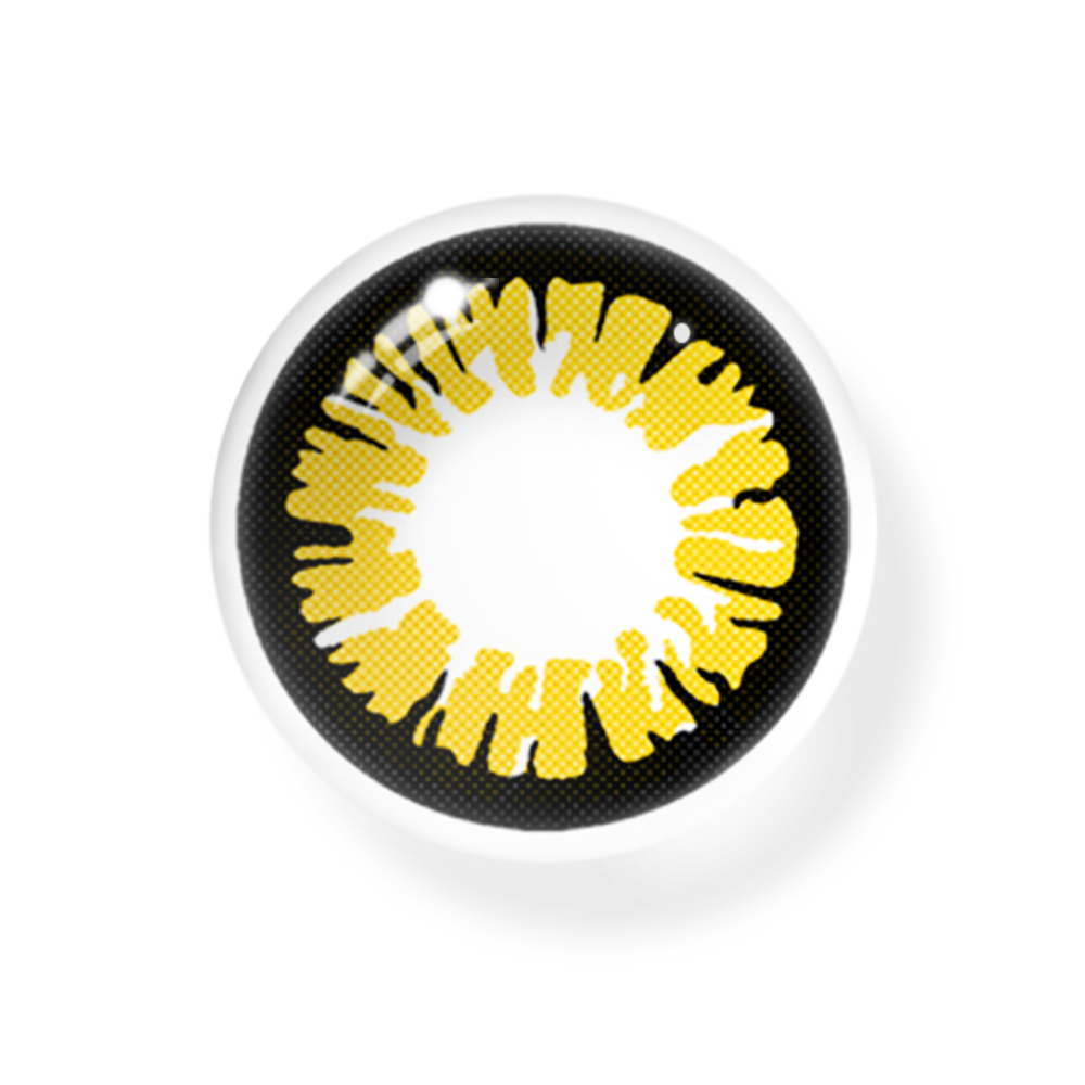 Cosplay Cyberpunk Yellow Coloured Contact Lenses Secondary image