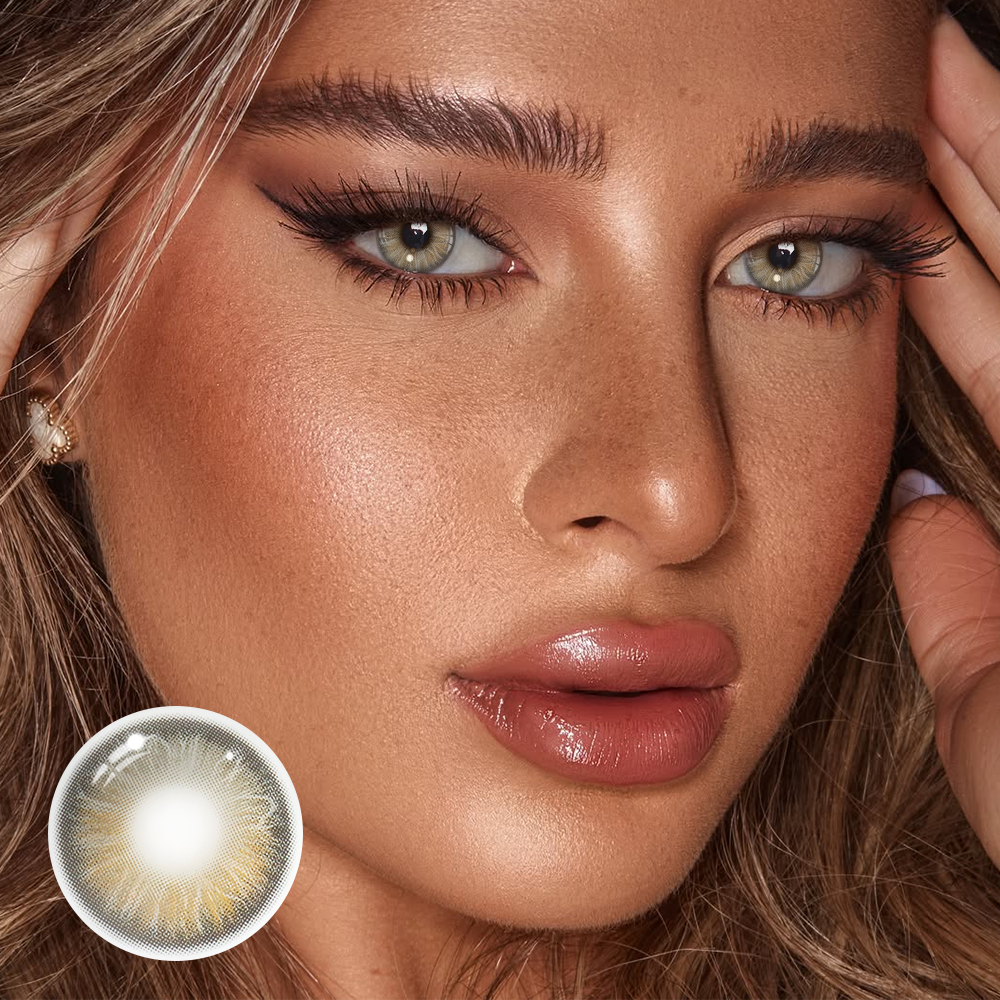 Melania Gray Coloured Contact Lenses Secondary image