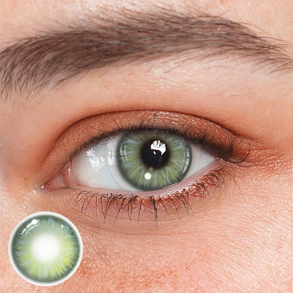 Melania Green Coloured Contact Lenses Main image