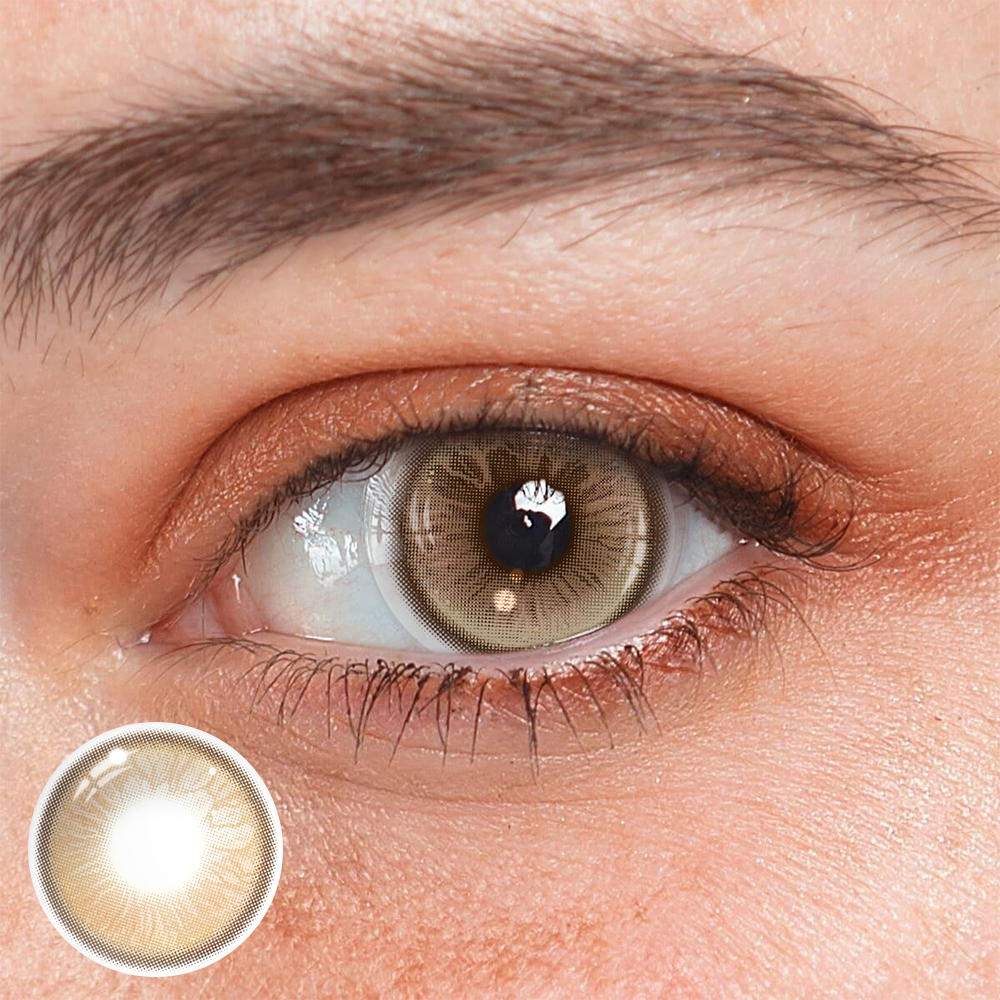 Garnet Brown Coloured Contact Lenses