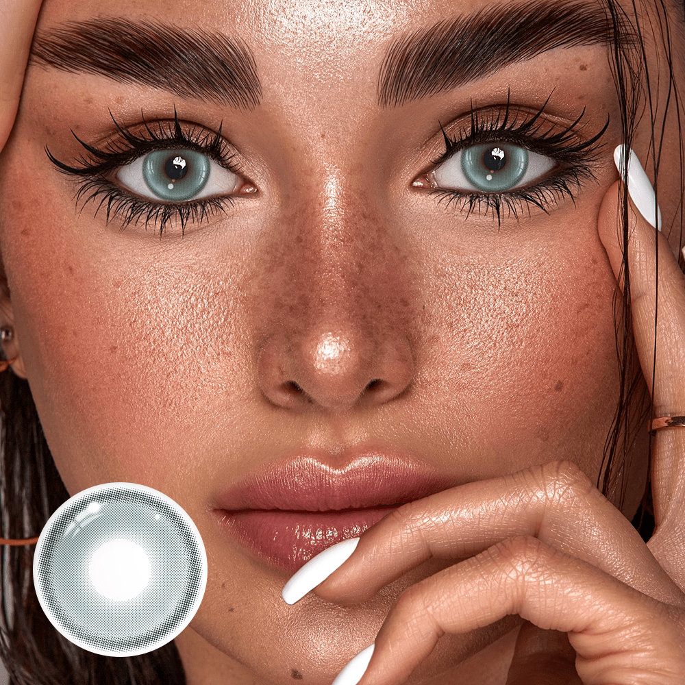 Shae Green Coloured Contact Lenses Secondary image