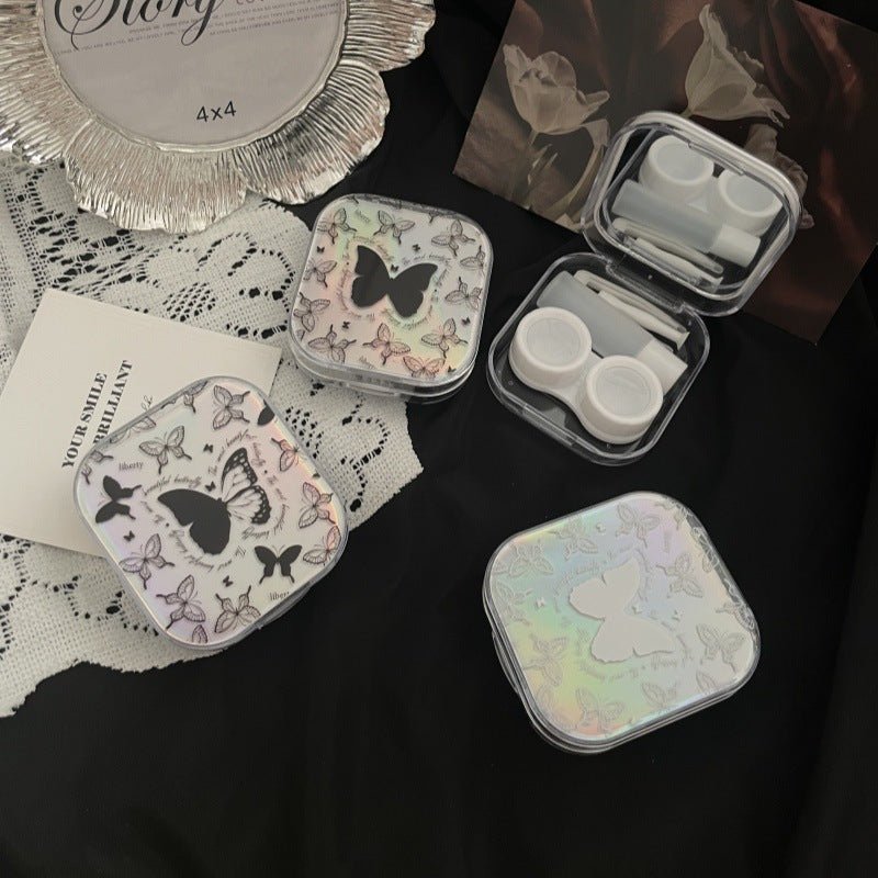 Shining Butterflies Colored Contact Lens Case - BEAUEYE (UK) Main image