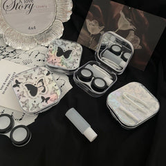 Shining Butterflies Colored Contact Lens Case - BEAUEYE (UK)