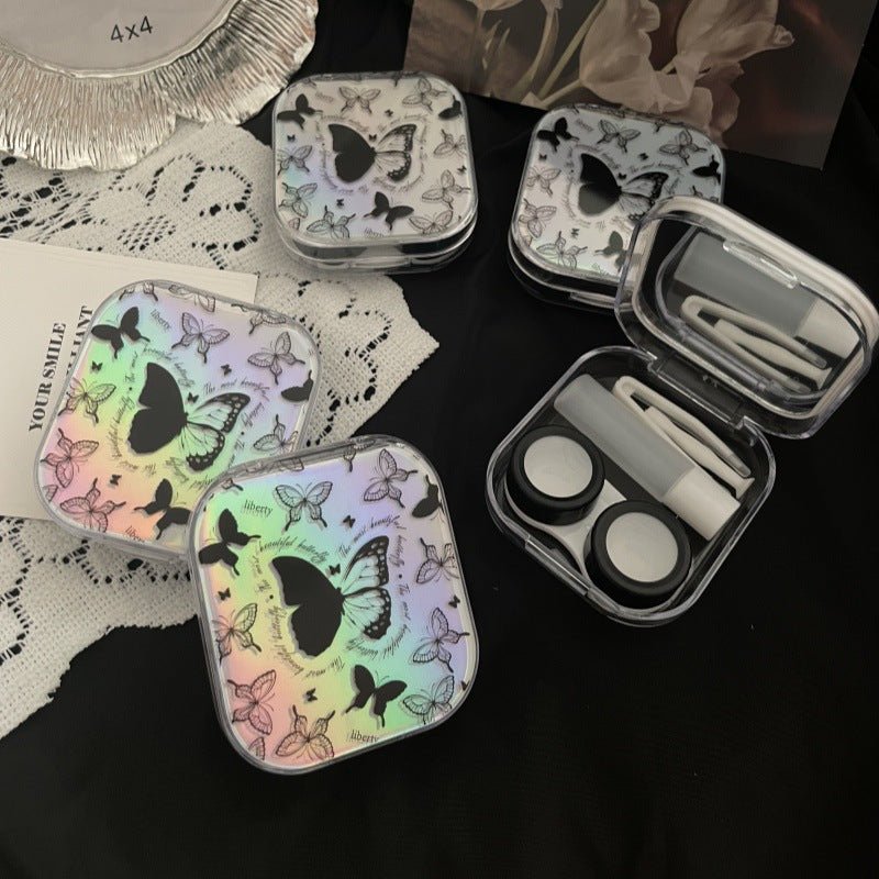 Shining Butterflies Colored Contact Lens Case - BEAUEYE (UK)