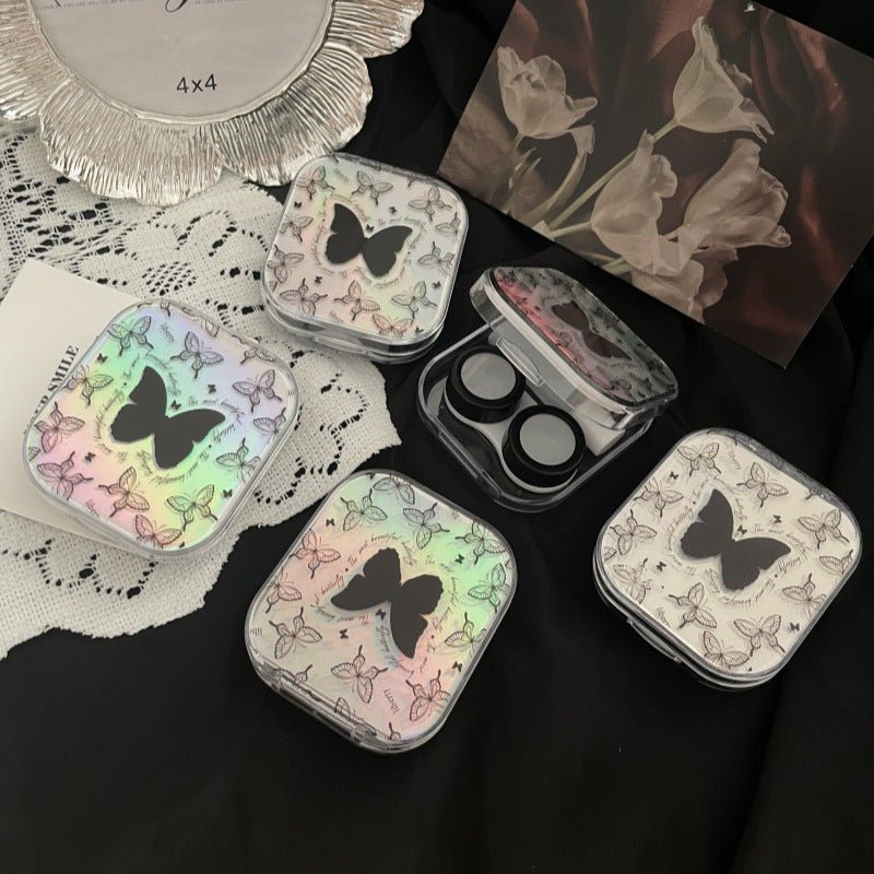 Shining Butterflies Colored Contact Lens Case - BEAUEYE (UK)