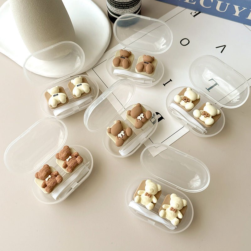 Simple Bear Colored Contact Lens Case - BEAUEYE (UK) Main image