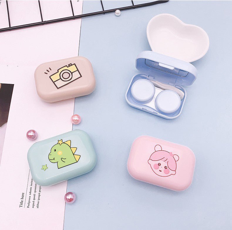 Simple Cartoon Colored Contact Lens Case - BEAUEYE (UK)