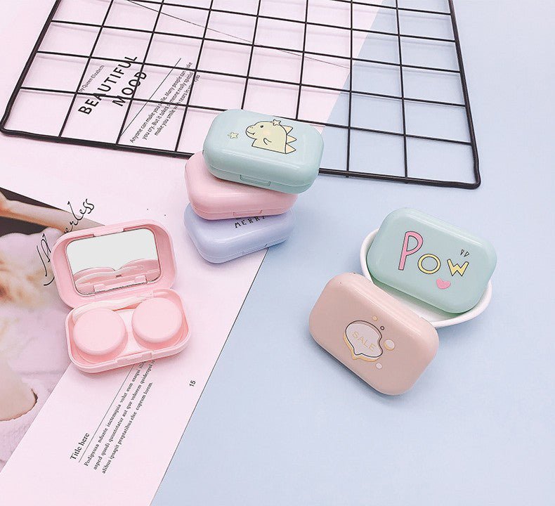 Simple Cartoon Colored Contact Lens Case - BEAUEYE (UK)