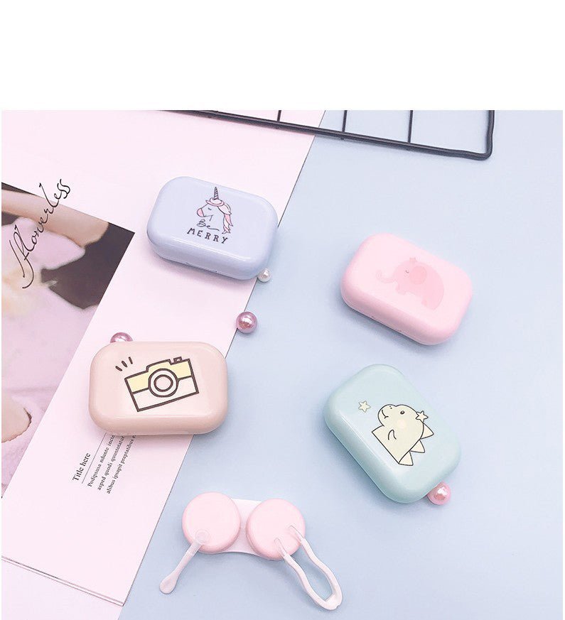 Simple Cartoon Colored Contact Lens Case - BEAUEYE (UK)