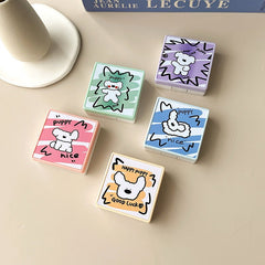 Simple Cartoon Puppy Colored Contact Lens Case - BEAUEYE (UK)