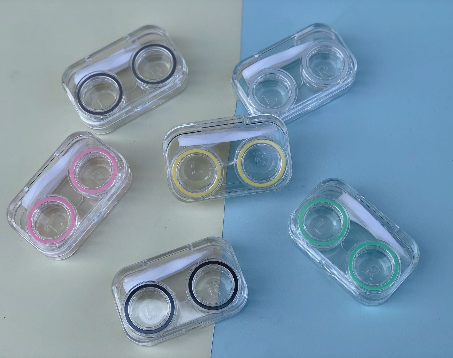Simple Colored Contact Lens Case Secondary image