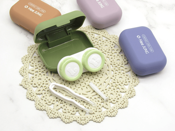 Simple Scrub Multicolor Colored Contact Lens Case Secondary image