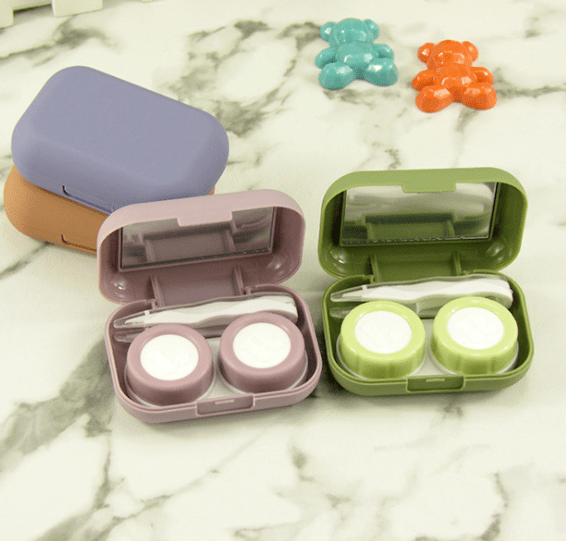 Simple Scrub Multicolor Colored Contact Lens Case Secondary image