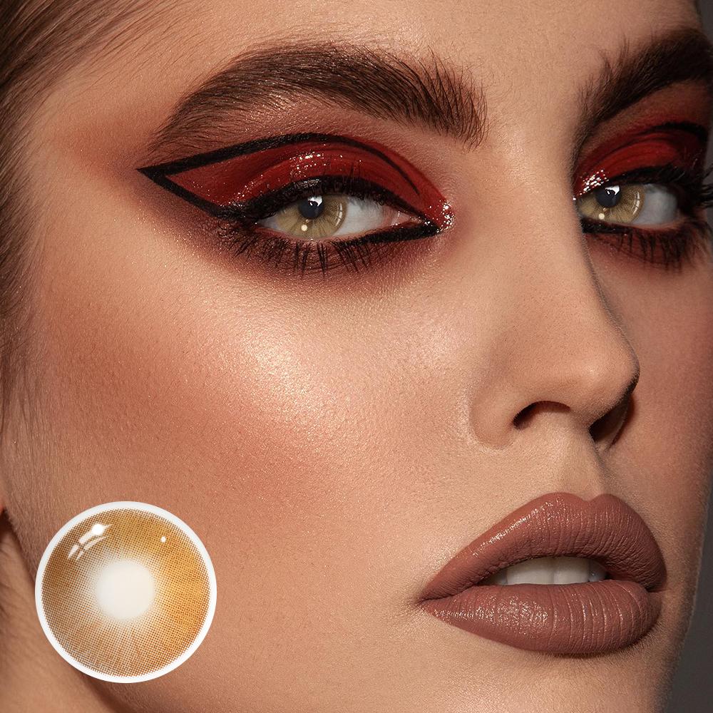 Siofra Brown Coloured Contact Lenses Secondary image