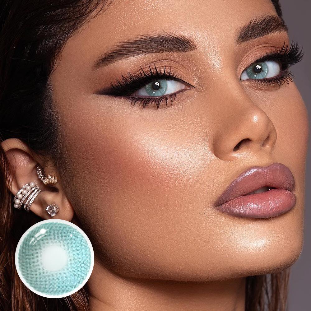 Siofra Green Coloured Contact Lenses Secondary image