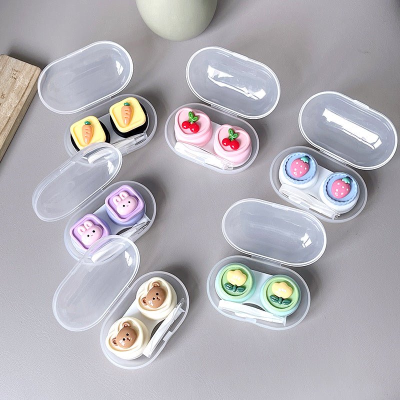 Small Fresh Bear Rabbit Colored Contact Lens Case - BEAUEYE (UK)