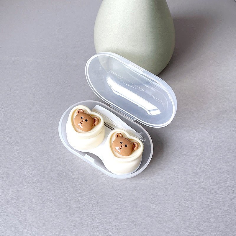 Small Fresh Bear Rabbit Colored Contact Lens Case - BEAUEYE (UK)