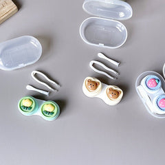 Small Fresh Bear Rabbit Colored Contact Lens Case - BEAUEYE (UK)