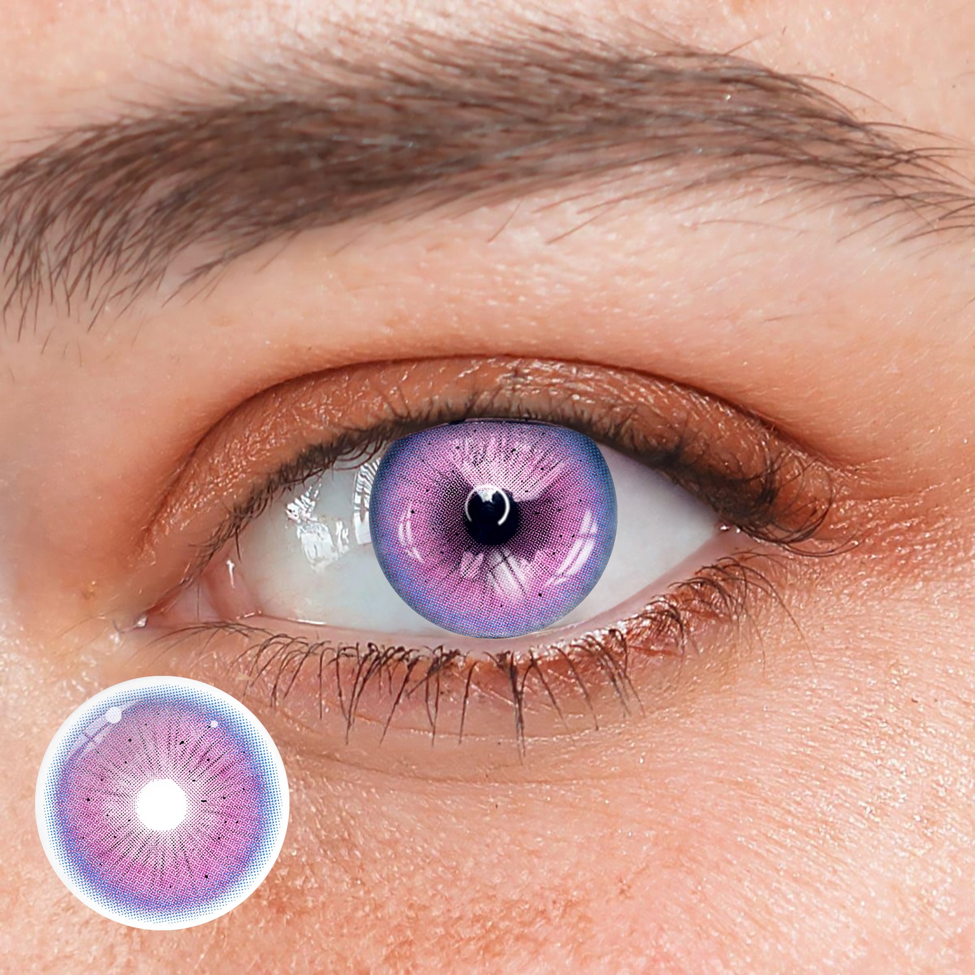 Cosplay Fallen Angel Purple Coloured Contact Lenses Main image