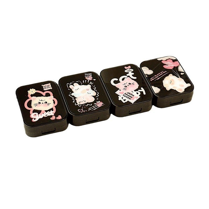 Three Little Cuties Coloured Contact Lens Case - BEAUEYE (UK)