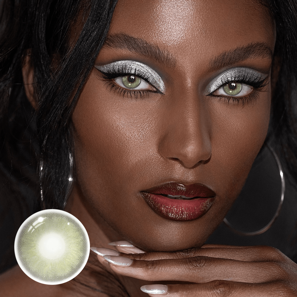 Tiana Dream Green Coloured Contact Lenses Secondary image