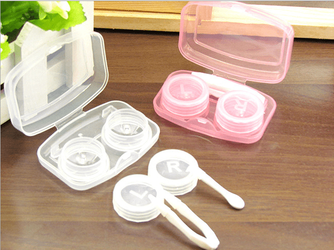 Transparent Multicolor Colored Lens Case Secondary image