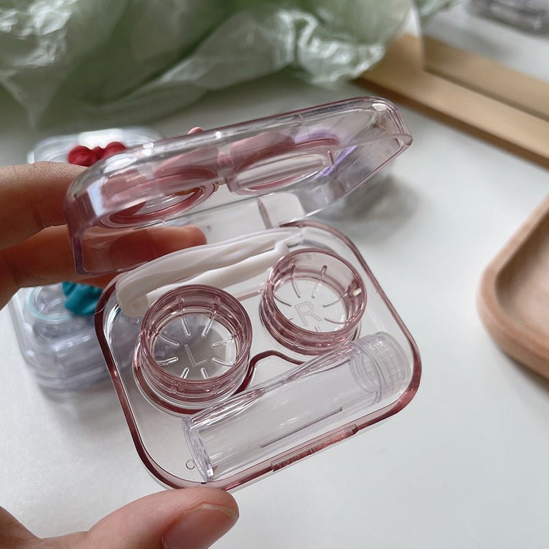 Transparent Portable Bow Colored Contact Lens Case - BEAUEYE (UK)
