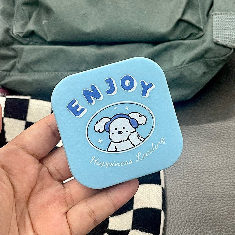 Trendy Cool Headset Puppy Colored Contact Lens Case - BEAUEYE (UK)