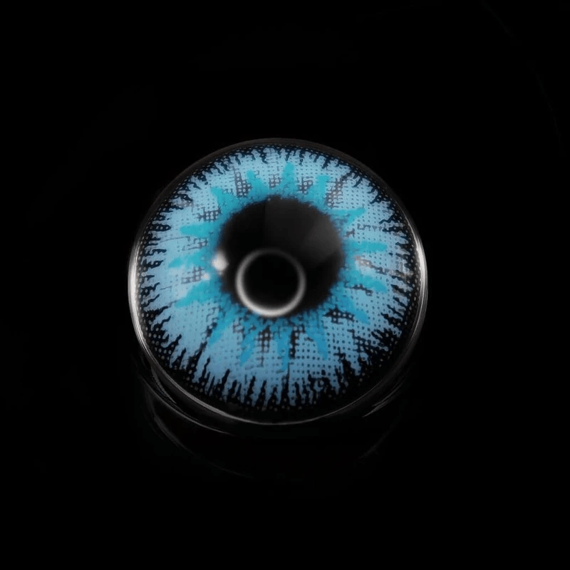 Vega tricolor Blue Prescription Coloured Contact Lenses - BEAUEYE (UK)