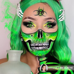 Vega Bright Forest Green Prescription Coloured Contact Lenses
