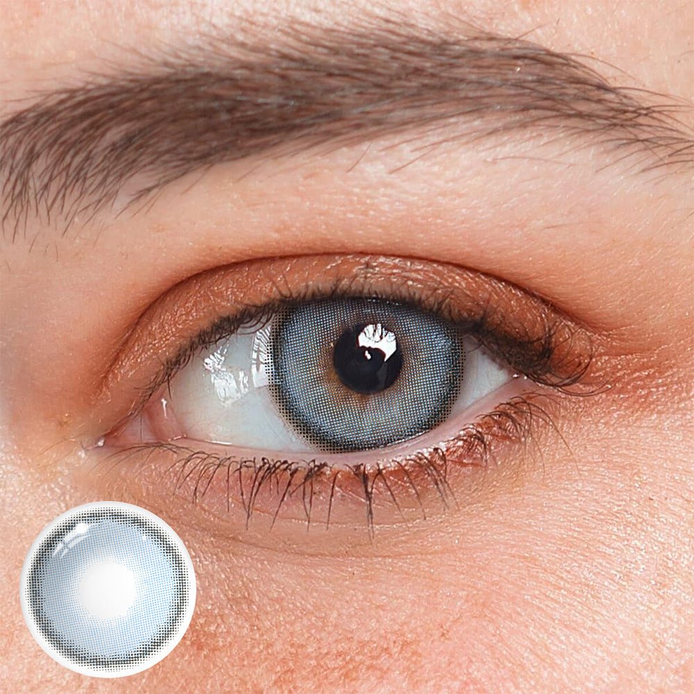 Vela Blue Prescription Coloured Contact Lenses - BEAUEYE (UK) Main image