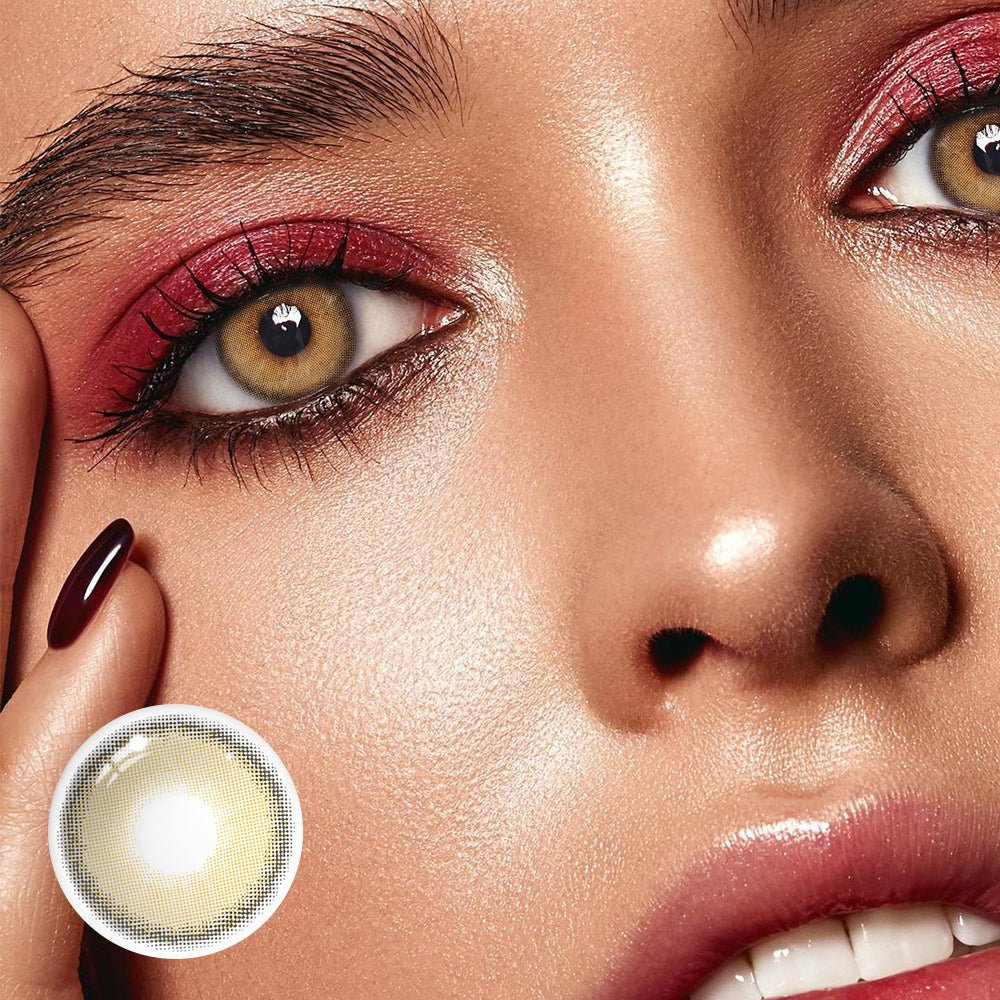Vela Brown Prescription Coloured Contact Lenses - BEAUEYE (UK) Main image