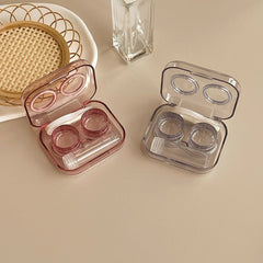 With Bottle Integrated Screw - Free Cap Colored Contact Lens Case - BEAUEYE (UK)