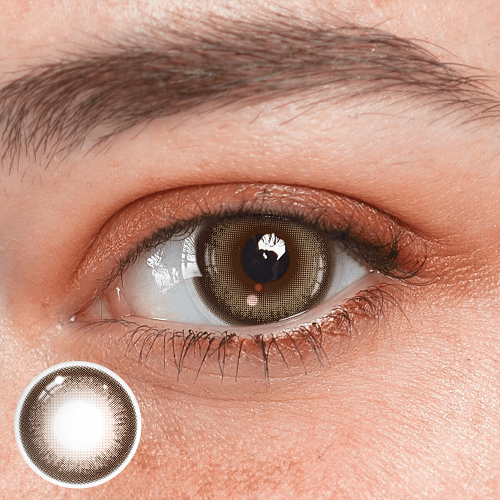 Zaniah Brown Prescription Coloured Contact Lenses - BEAUEYE (UK)