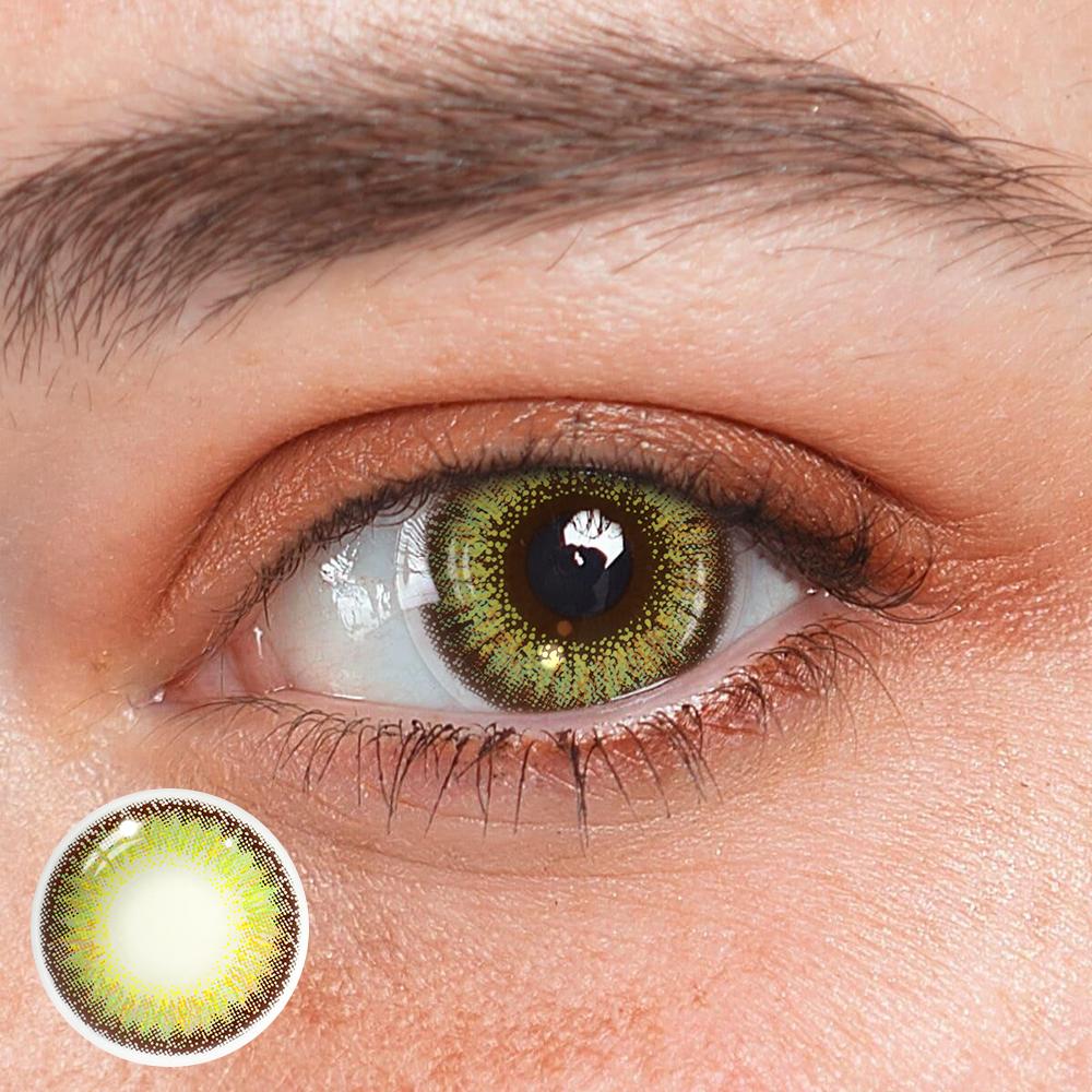 Zulmira Green Coloured Contact Lenses - BEAUEYE (UK) Main image
